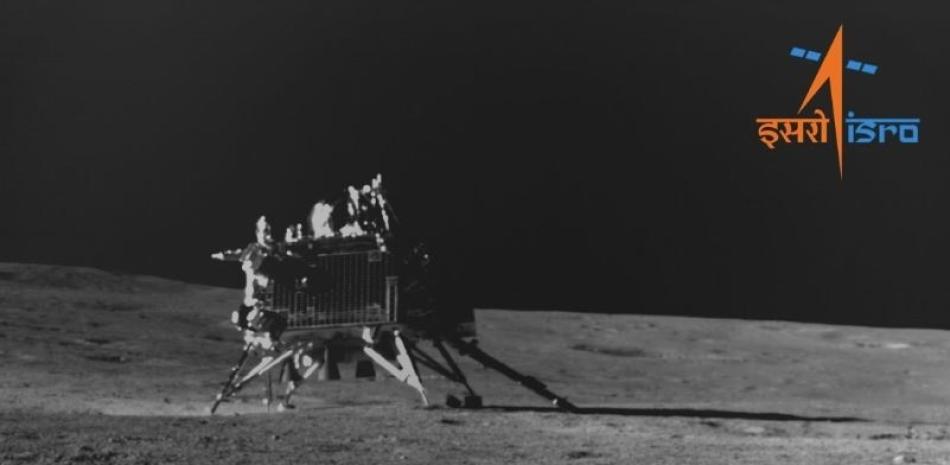 Módulo de aterrizaje Vikram en la región del polo sur lunar