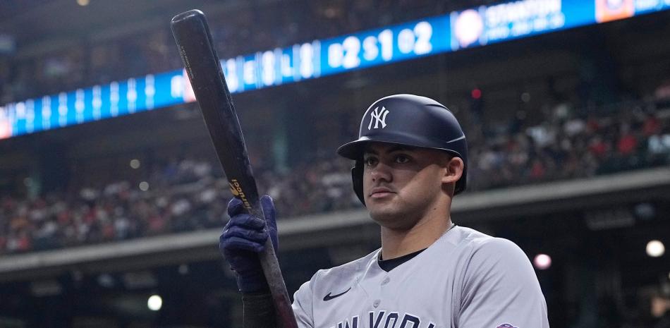 Jasson Dominguez no figuró en la alineación  de los Yankees este domingo.