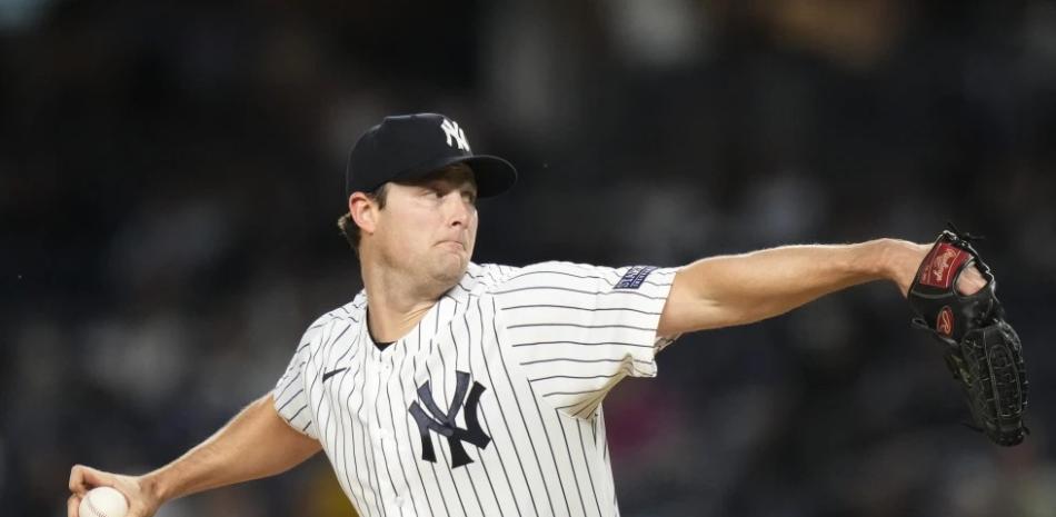 El lanzador derecho de los Yankees de Nueva York, Gerrit Cole