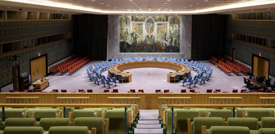 Vista de la Sala del Consejo de Seguridad de la ONU