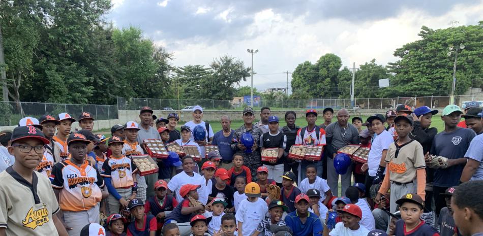 Aspecto de la visita de los Yanquis de Nueva York al estadio de Engombe.