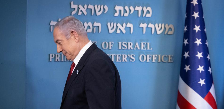 Primer ministro de Israel, Netanyahu.