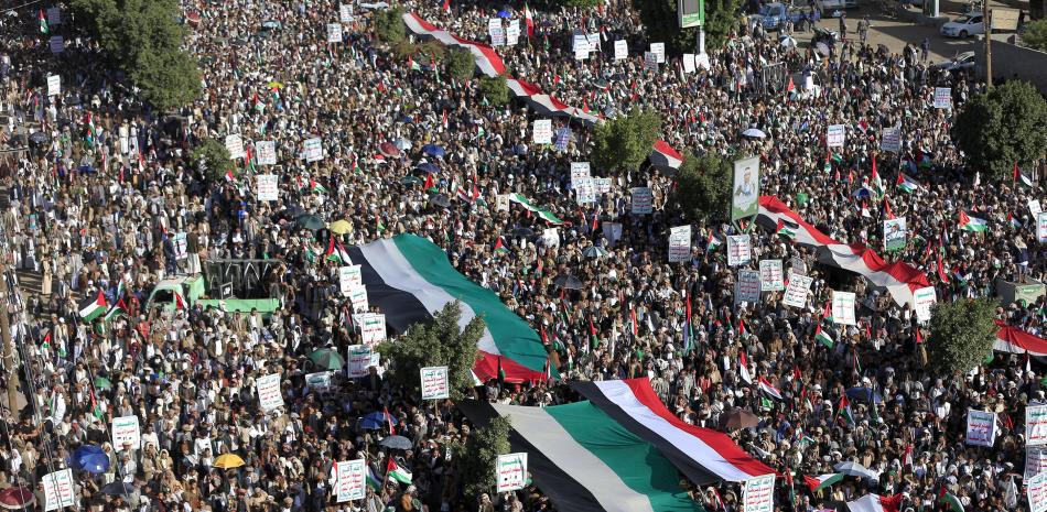Miles de manifestantes salieron a las calles de capitales de Medio Oriente para apoyar a Palestina y repudiar los bombardeos de Israel.