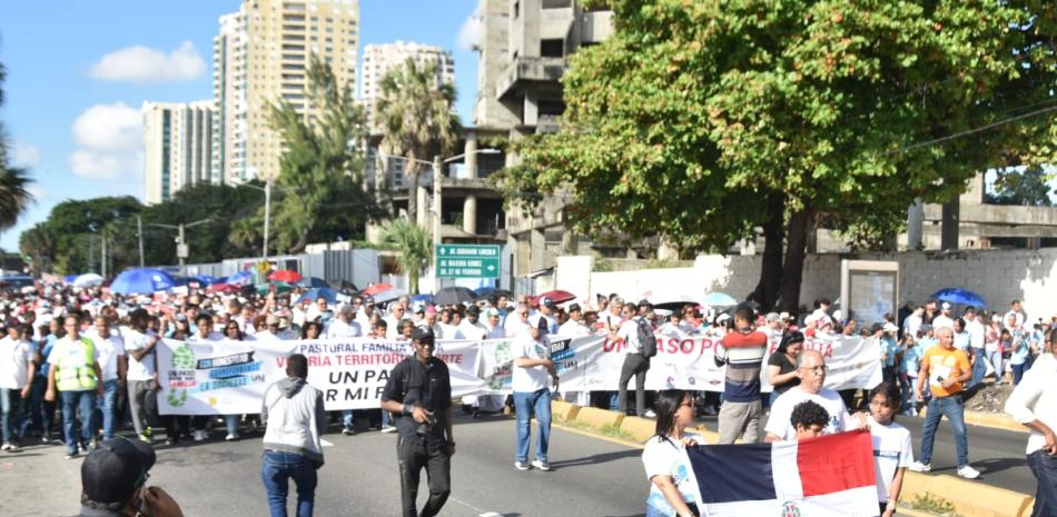 Marcha en el Malecón por los valores de la familia