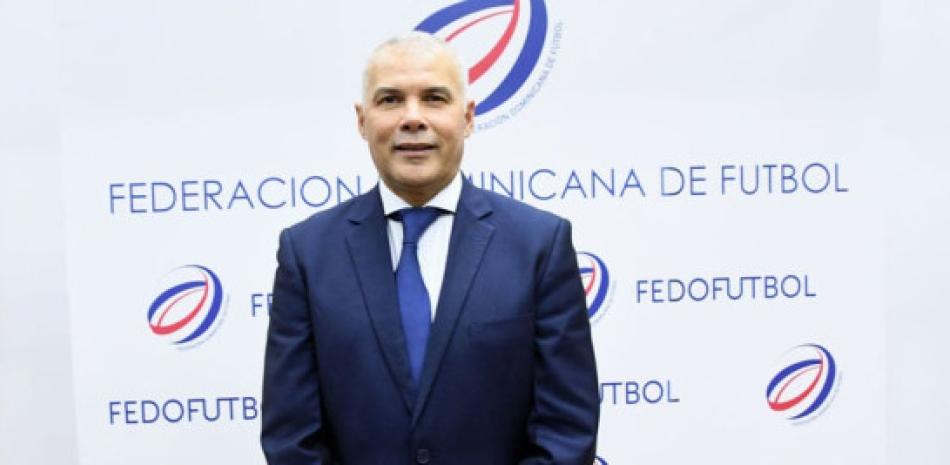 Rubén García, presidente de la Federación Dominicana de Fútbol.