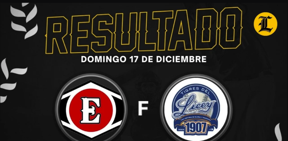 Resumen Tigres del Licey vs Leones del escogido domingo 17 diciembre