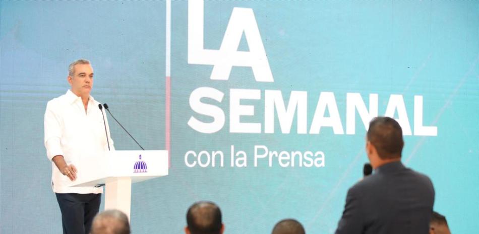 El presidente Luis Abinader en La Semanal, desde San Francisco de Macorís