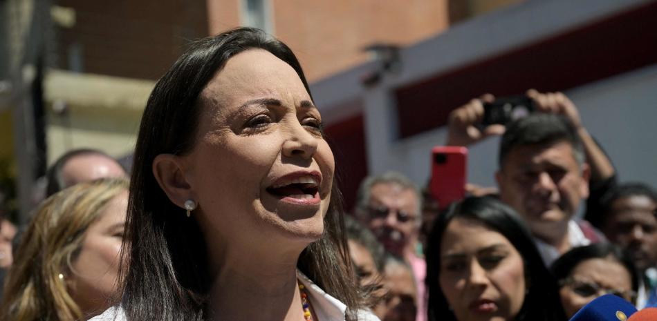 María Corina Machado es la principal opositora del presidente Nicolás Maduro.