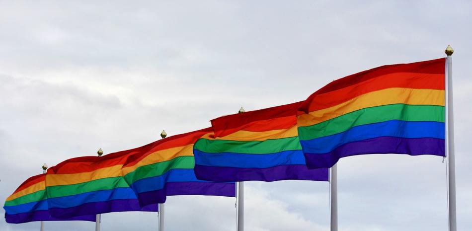Fotografía muestra bandera LGBTIQ.