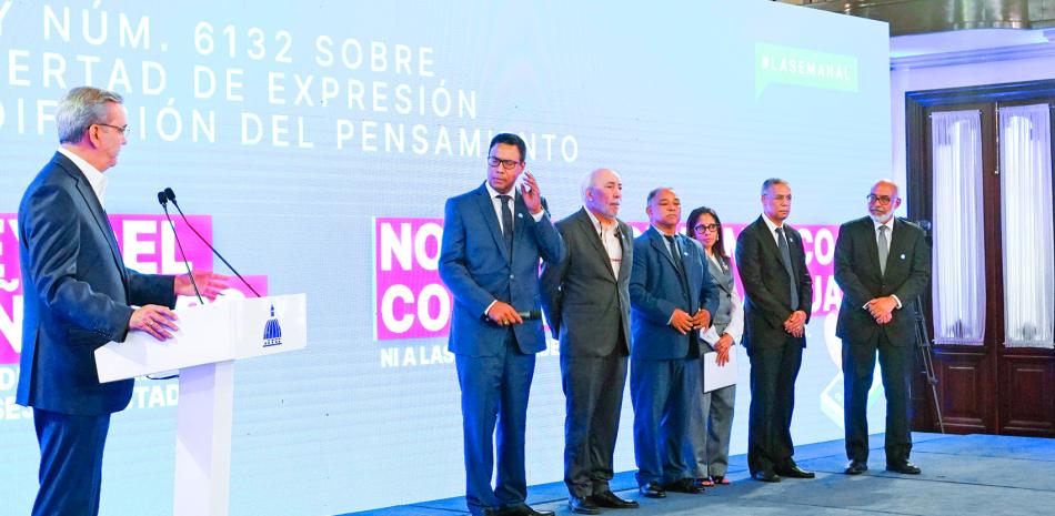 El presidente Luis Abinader habló ayer en La Semanal con la Prensa.
