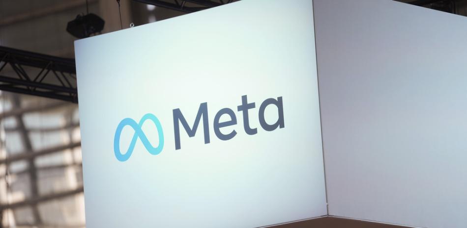 El logotipo de Meta en un evento en París, Francia, el miércoles 14 de junio de 2023