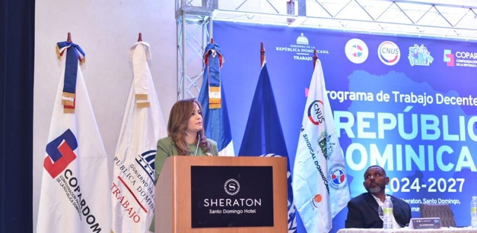 La presidenta de Copardom Laura Peña Izquierdo intervino en el acto.
