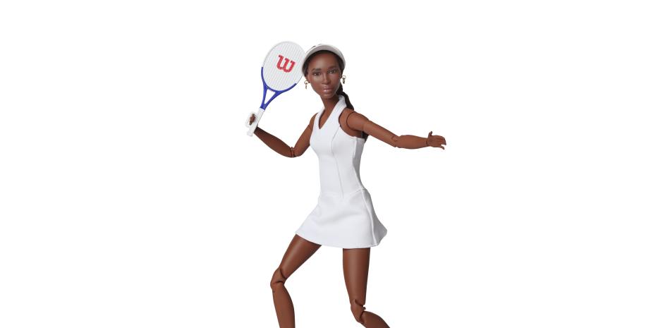 muñeca de Barbie con la imagen de la tenista Venus Williams