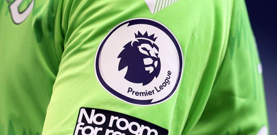 Foto del 13 de septiembre del 2020, el logo de la Liga Premier visible en la camiseta del portero del Everton Jordan Pickford en el duelo ante Tottenham