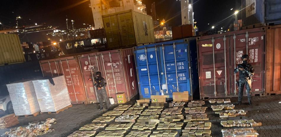 Droga incautada en el Puerto Caucedo