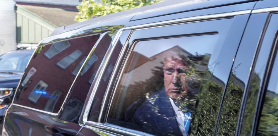 Donald Trump llega al Capitolio el 13 junio del 2024