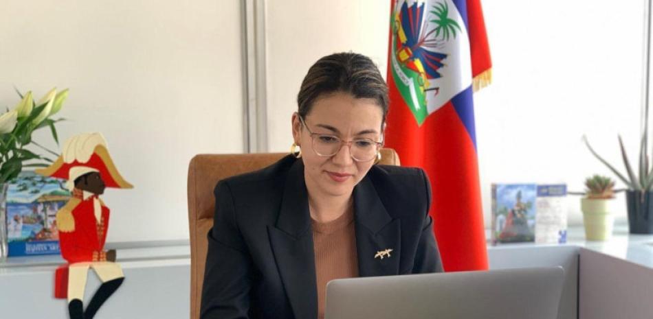 Dominique Dupuy habló en la primera sesión primaria de la OEA que se celebra en Luke, Panamá.