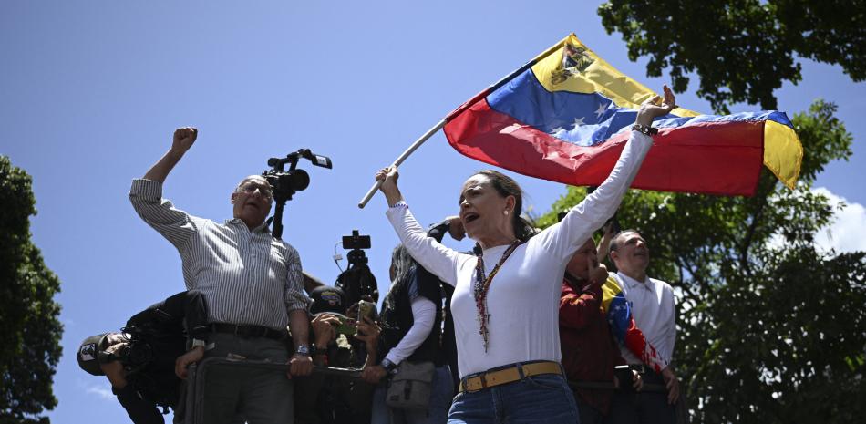 La líder de la oposición venezolana, María Corina Machado