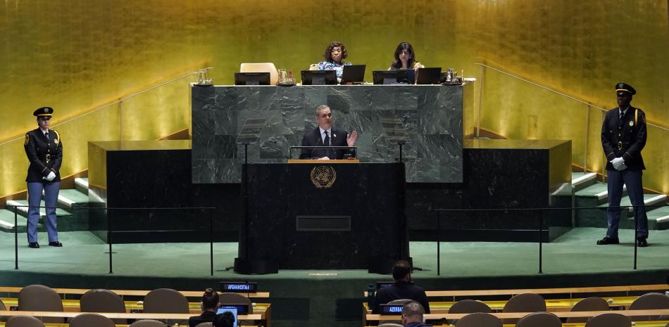 El presidente Luis Abinader pronuncia discurso ante Asamblea General de la ONU.