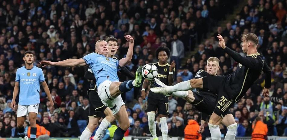 Con dos goles del noruego Erling Haaland, el Manchester City superó 5-0 al Sparta Praga checo, el miércoles en la Liga de Campeones.