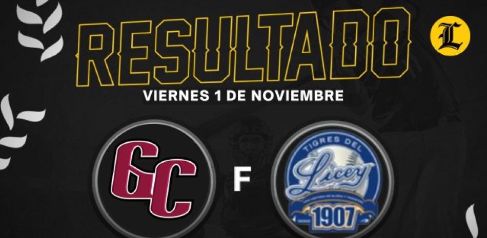 Resumen Gigantes del Cibao vs Tigres del Licey 1 de Noviembre del 2024