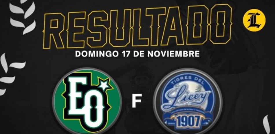 Resumen Estrellas Orientales vs Tigres del Licey 17 de Noviembre del 2024