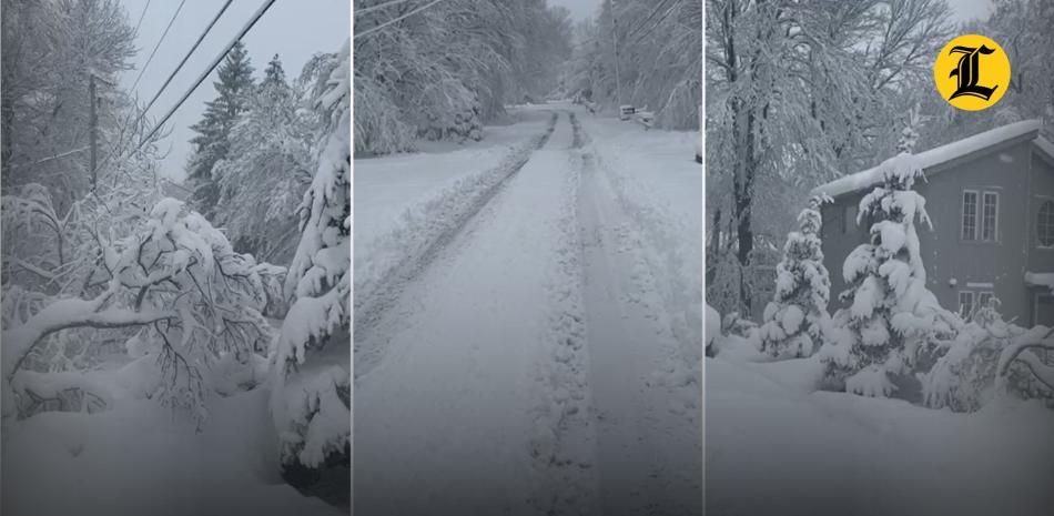 Fuertes nevadas en Pensilvania.