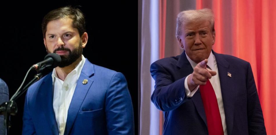 Gabriel Boric y Donald Trump