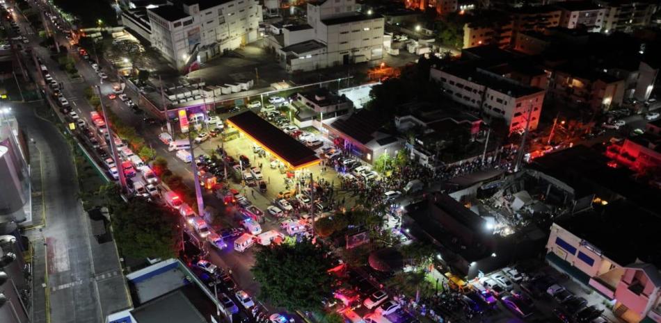 Vista aérea de la zona del Portal donde está la discoteca Jet Set