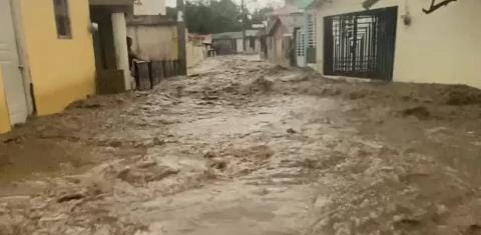 Inundaciones por fuertes lluvias en la zona Cibao