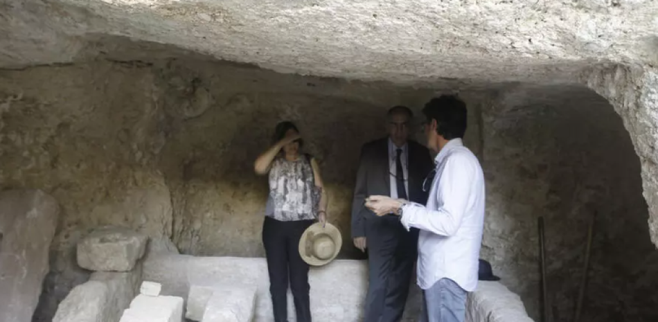 Un yacimiento arqueológico en Sebastia. AFP