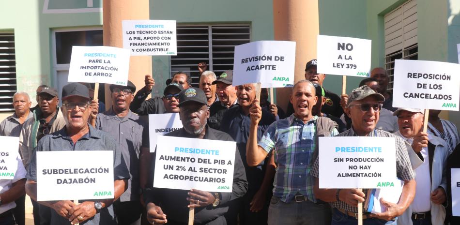 Protesta de los agrónomos en Dajabón