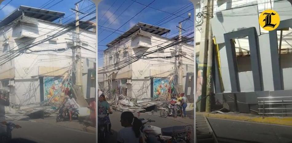 La mañana de este lunes se registró un desplome de la estructura metálica que sostenía los letreros de la sucursal del Banco de Reservas, en Salcedo.<br /><br />No se registraron heridos tras el desplome y se logró asegurar el área, según se informó.<br /><br />https://listindiario.com/la-republica/20251020/desploma-fachada-sucursal-banreservas-salcedo_878955.html