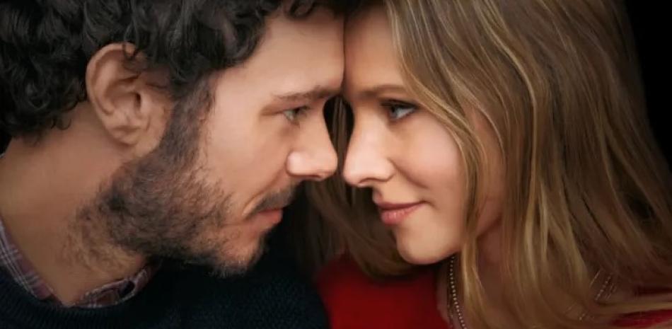 Escena de "Nadie quiere esto", con Kristen Bell y Adam Brody, que se transmite por Netflix.