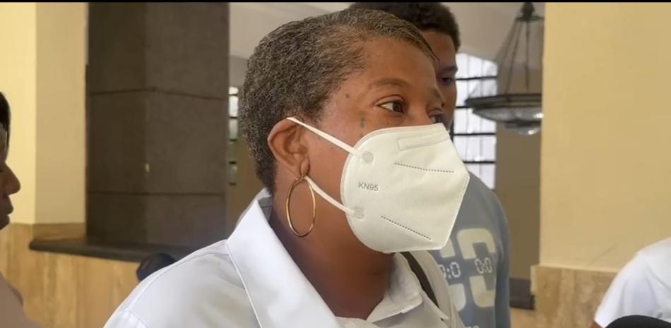 Rosario Batista Pérez al momento de narrar los hechos