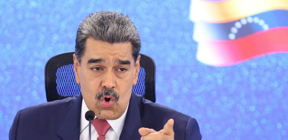 El presidente venezolano Nicolás Maduro da una conferencia de prensa en Caracas, Venezuela, el 15 de septiembre de 2025.