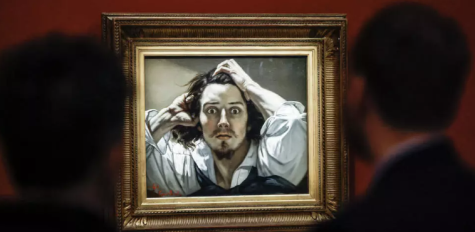 El desesperado de Gustave Courbet está expuesto temporalmente en el Musee de Orsay, de París.