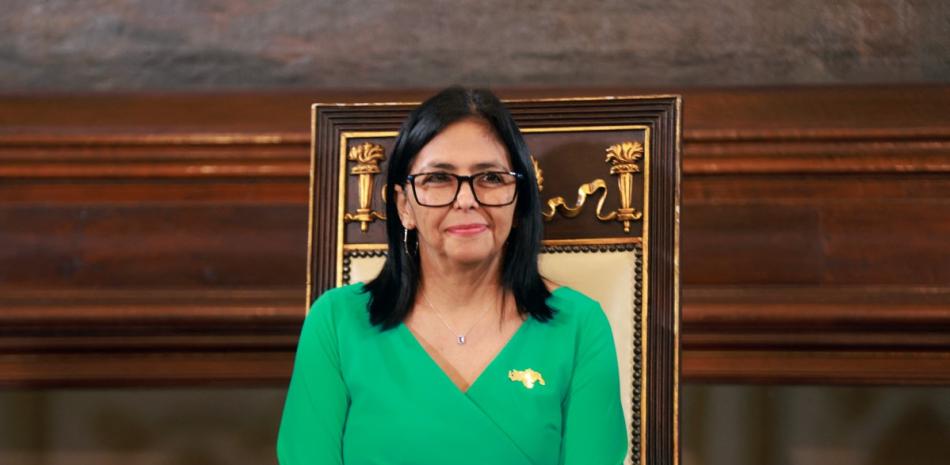 Delcy Rodríguez presidenta interina de Venezuela.