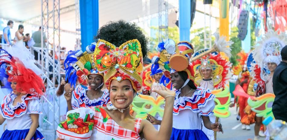 Una de las comparsas del Carnaval de Punta Cana 2026.