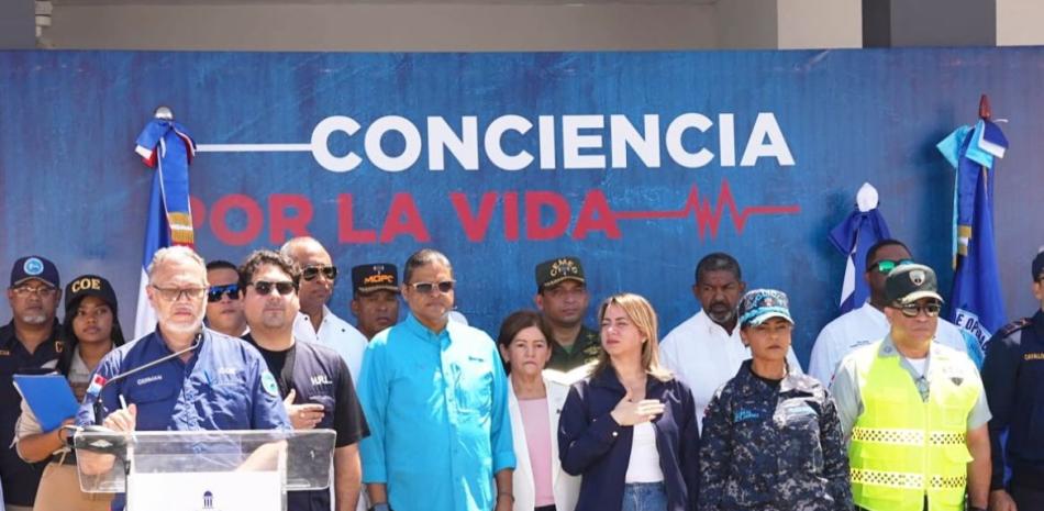 Desde Peravia realizan segundo lanzamiento del operativo "Conciencia por la vida"