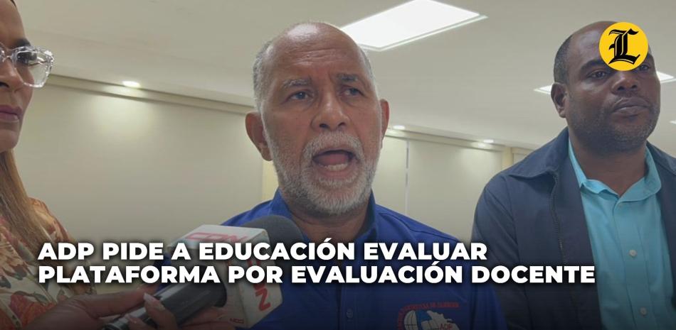 “Desde el lunes hemos estado en sección permanente con este tema; yo entiendo, y así la ADP lo ha indicado, que las autoridades tienen que hacer una evaluación objetiva y presentar una información concreta de lo sucedido”, manifestó El profesor Eduardo durante una rueda de prensa en la sede de la ADP.<br /><br />https://listindiario.com/la-republica/educacion/20260423/adp-llama-minerd-presentar-evaluacion-colapso-plataforma-quinta-etapa-evaluacion-docente_902977.html