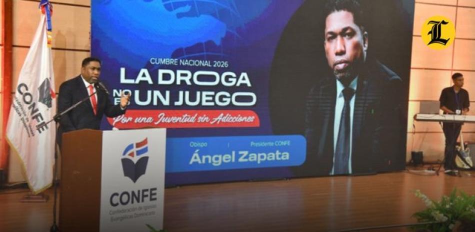Durante el acto de presentación de la cumbre, el pastor Ángel Zapata se dirigió a decenas de jóvenes presentes diciéndoles que la confederación desea que sean libres de todas adicciones y que crezcan sanos bajo el amor y la dirección del Espíritu Santo.<br /><br />https://listindiario.com/la-republica/20260425/confe-motiva-jovenes-apoyarse-dios-salir-adicciones_903207.html