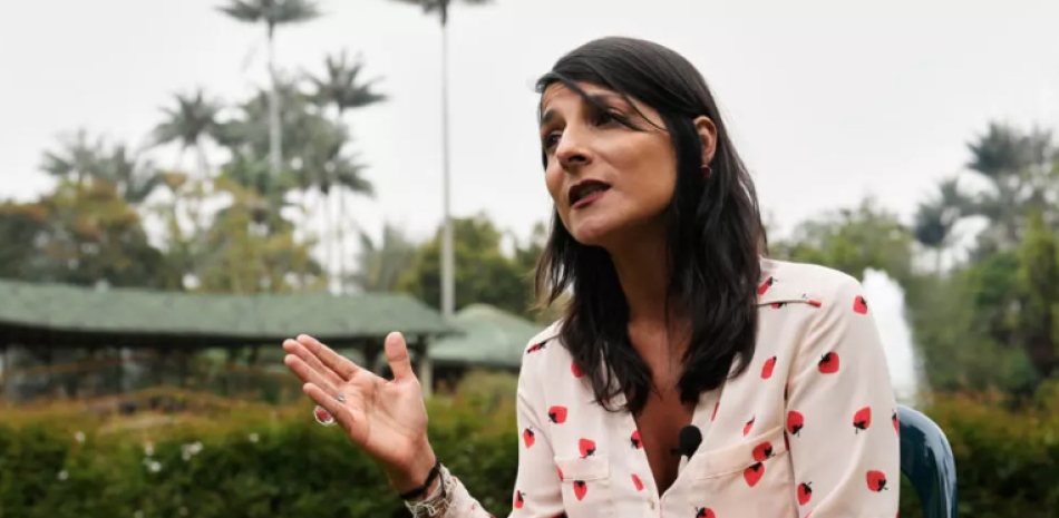 La ministra colombiana de Medioambiente, Irene Vélez, en Bogotá.