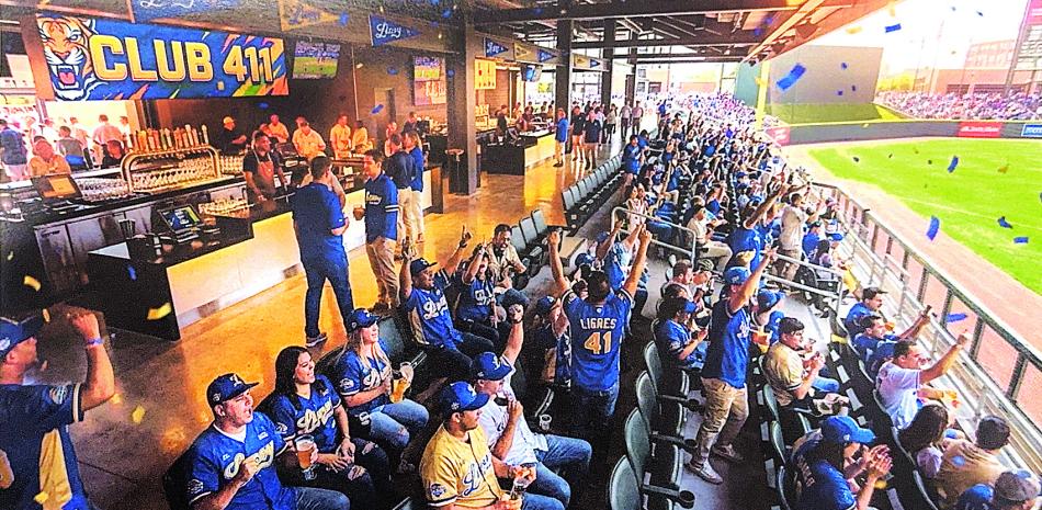 Grafica mediante inteligencia artificial sobre como sería y quedaría el nuevo proyecto de los Tigres del Licey, equipo que se apresta a mover el bulpen hacia detràs del jardin izquierdo