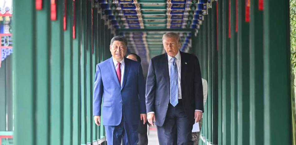 El presidente de los Estados Unidos, Donald J. Trump, junto al presidente chino, Xi Jinping, en Zhongnanhai, Pekín.