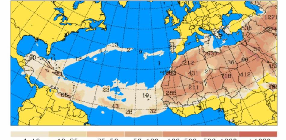 Polvo del Sahara incide en el clima de República Dominicana