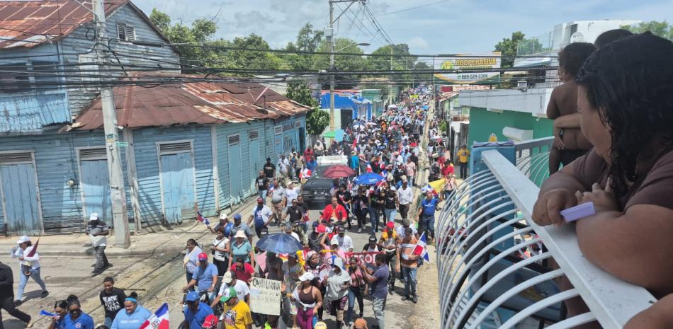 La marcha-caravana en Barahona se realizó sin inconvenientes