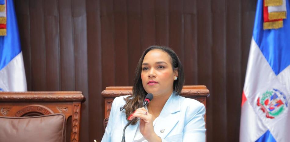 Vicepresidenta de la Cámara de Diputados, Dhaurelly D'Aza.