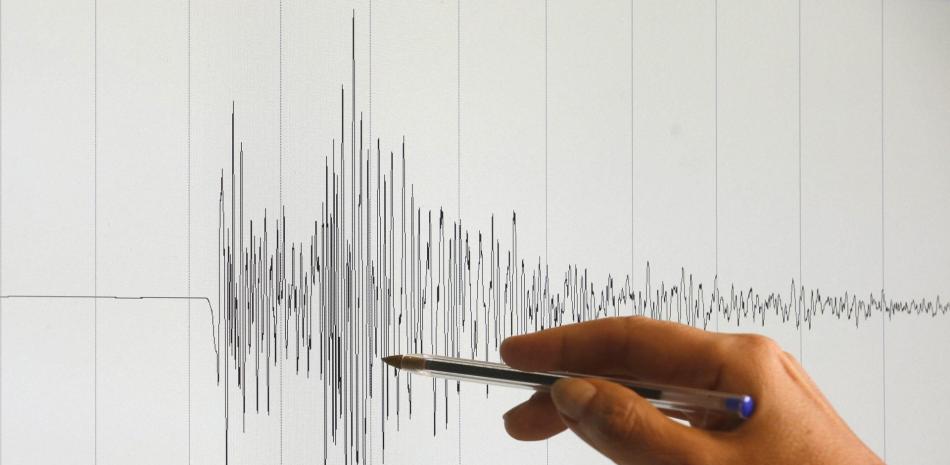 Imagen de archivo del gráfico de un terremoto.