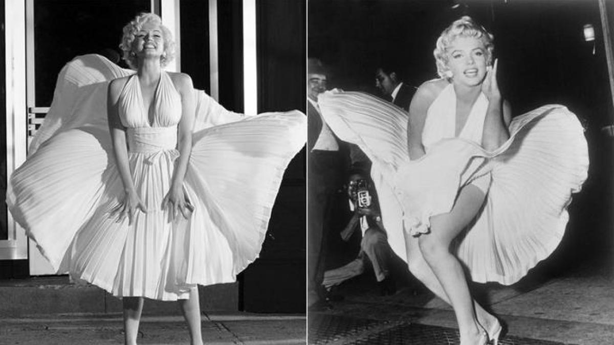 Ana de Armas recrea los icónicos atuendos de Marilyn Monroe en